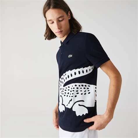 lacoste oversized croc polo shirt